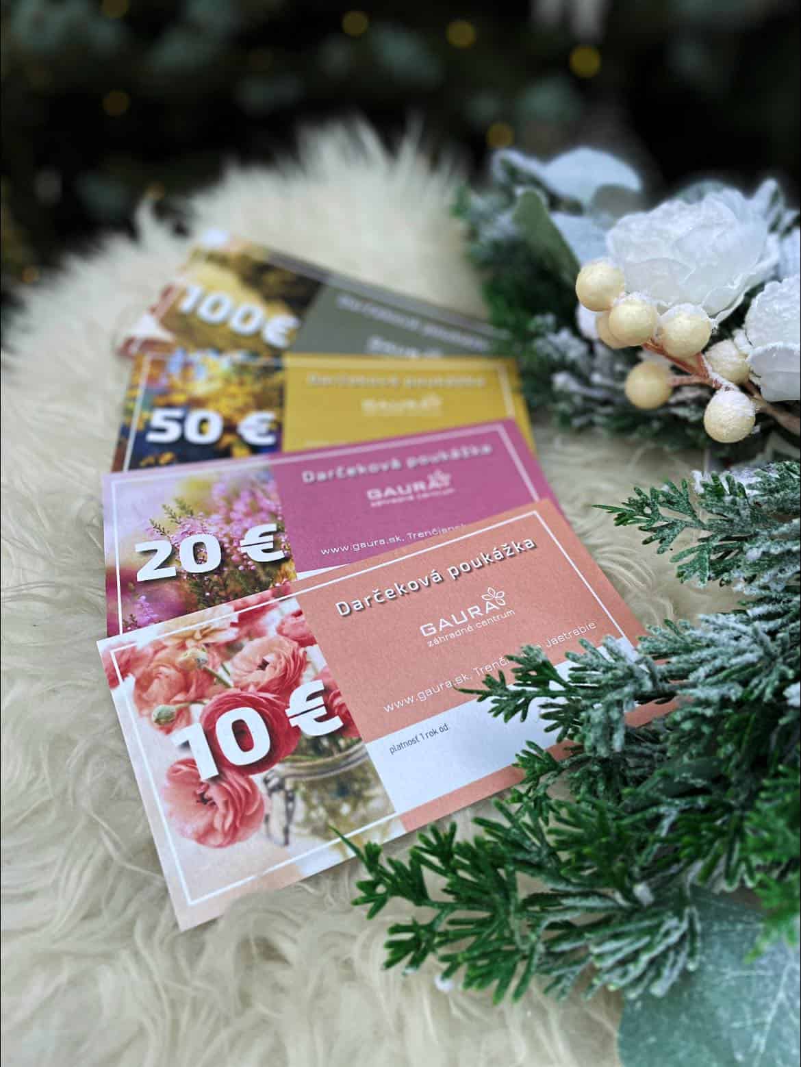Darčeková poukážka = super darček! 3 - Gaura Zahradné centrum Trečín Darcekova poukazka super darcek Zahradne centrum Gaura Trencin 2 - Gaura Zahradné centrum Trečín